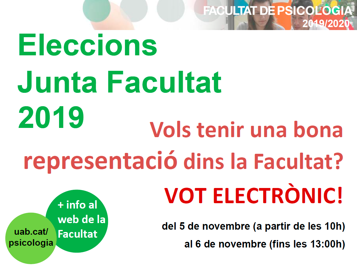 Eleccions Facultat Psicologia